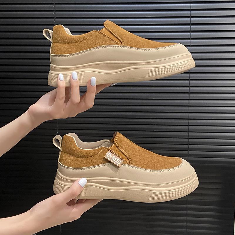 Sneakers women's single shoes new autumn flat casual shoes non-slip waterproof lightweight board shoes