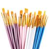 10pcs/sest Professional Artist Nylon Paint Brush Set Watercolor Painting Brushes New Colors