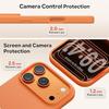 Coque Silicone - BOOLING - pour iPhone 17 Pro Max - Protection Ultra Slim Souple Mat Orange