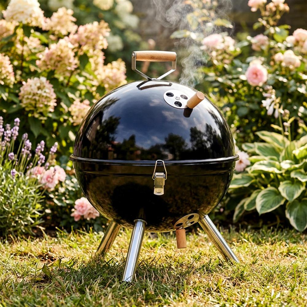 Grill Węglowy Składany Przenośny Ogrodowy Turystyczny Piknikowy Mały 31 Cm