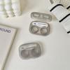 Portable Transparent Minimally Integrated Companion Box Girls Travel Contact Lens Case with Tweezers 1pc Contact Lens Box