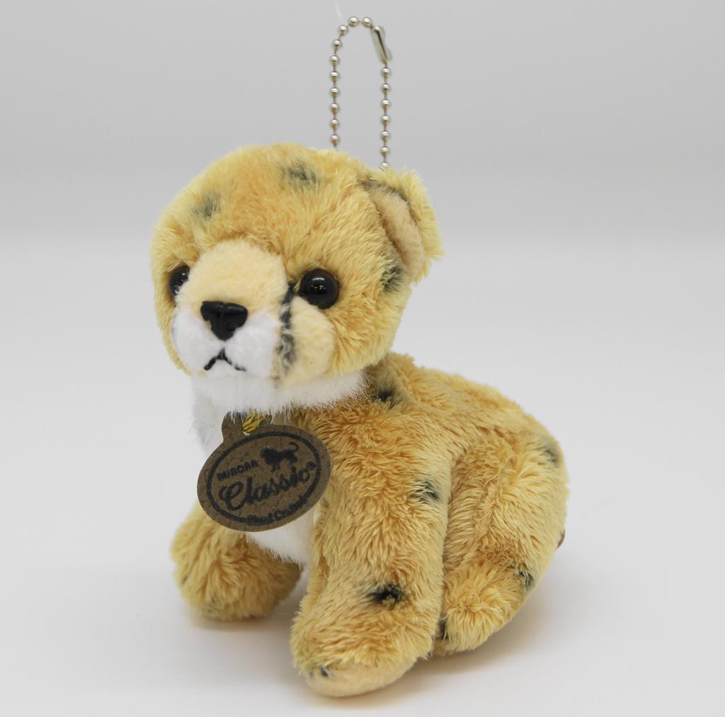 Aurora World Plush Nature Kids Real Cheetah Ball Chain