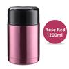 Velká kapacita 800ML/1000ML/1200ML Termoska na oběd Přenosné nerezové nádoby na polévku Vakuové baňky Termohrnek