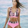 2025 European & American Hot-Selling Women's Quick-Dry Split Bikini - New Style Sexy Print Swimwear