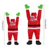 Santa Climbing Ladder Roof Clothes Ornament Suitable for Christmas Outdoor Decor