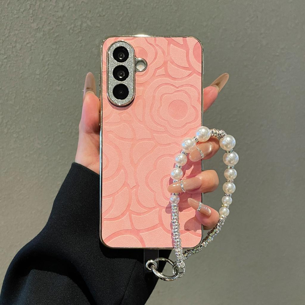 Glitter Rhinestone Camera Protection Case For Samsung A07 A37 A17 A57 A56 A55 A54 A53 A36 A35 A34 A26 A25 A16 A06 Lanyard Cover