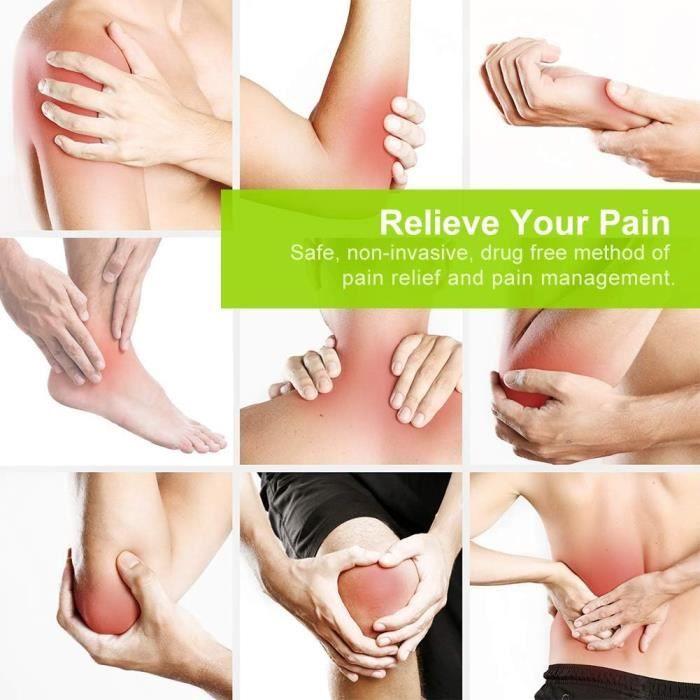 TENS-apparat - AUVON - Oppladbart - 24 programmer - 10 elektroder - Smertelindrende