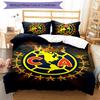 Club América 3pcs Bedding Set Duvet Cover Closure Includes 1 Duvet Cover & 2 Pillowcases for All Seasons Bedroom Home Dorm Decor