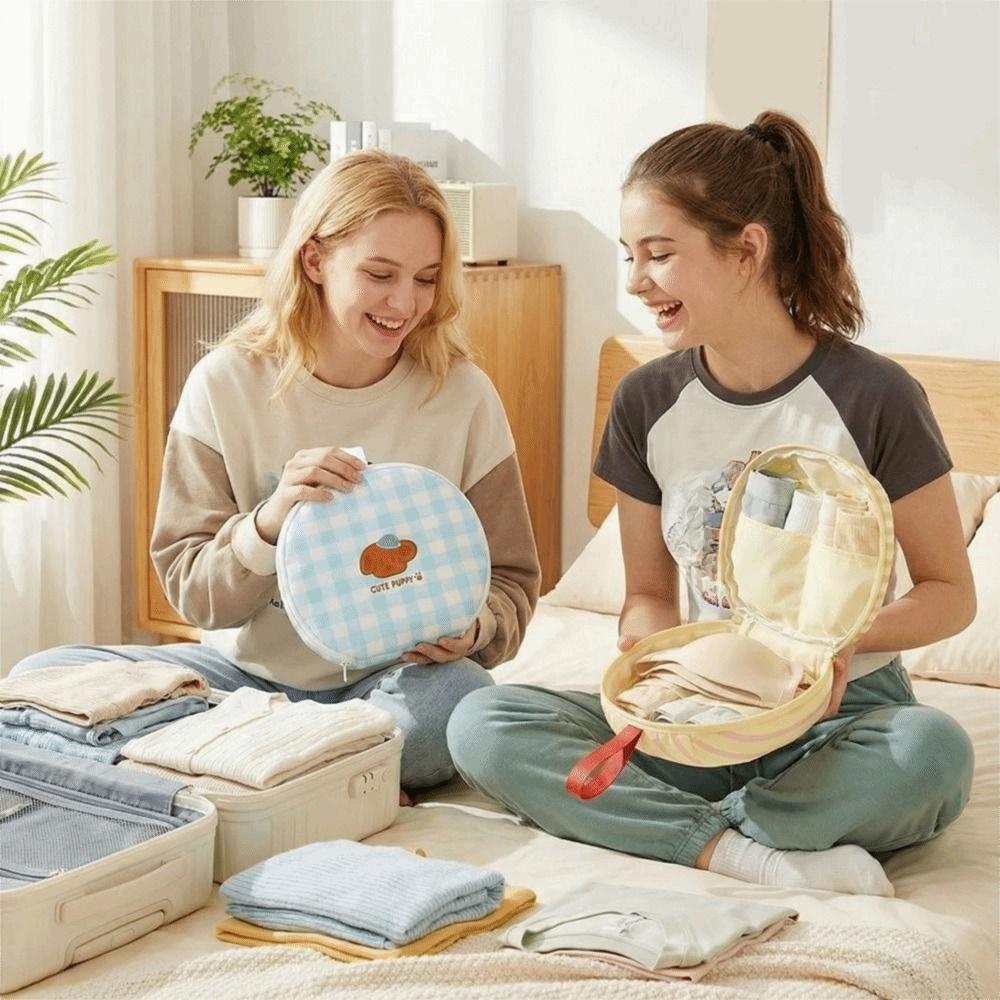 Cartoon Underwear Storage Bag Handheld Lingerie Pouch Portable Intimates Organizer  Travel