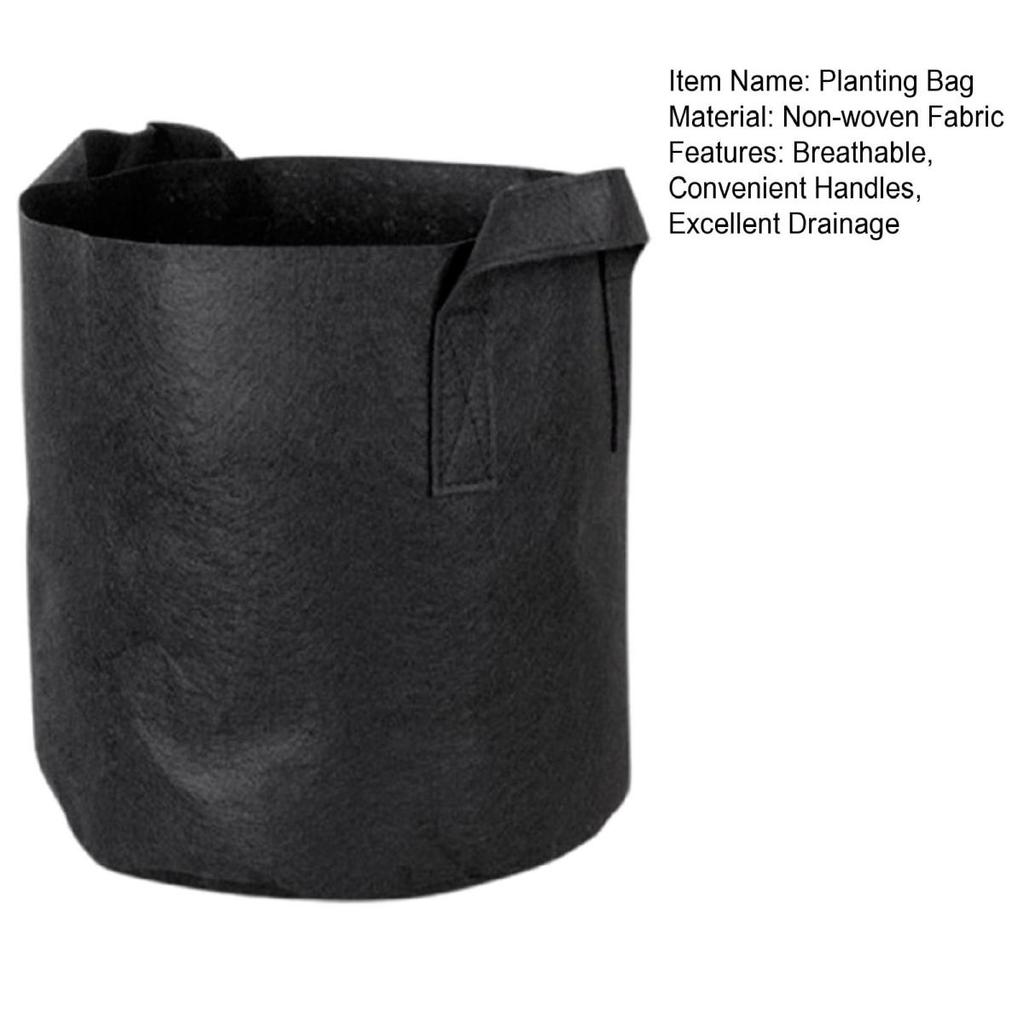 5 Gallon Grow Bag Heavy Duty Non-Woven Fabric Planting Bag with Handles Thickened Grow Pot for Plants Vegetables Strawberries Herbs
