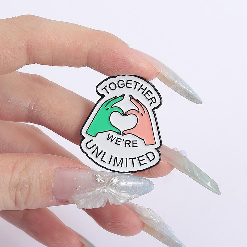 Together We're Unlimited Enamel Pin Magic Fantasy Movies Metal Brooch Lapel Backpack Badge Funny Jewelry Gift for Wicked Fan
