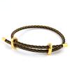 10Pc Luxury Multicolor Fashion Adjustable Bracelet Stainless Steel Wire Waterproof Rope Bracelet Men Women Jewelry Accessories