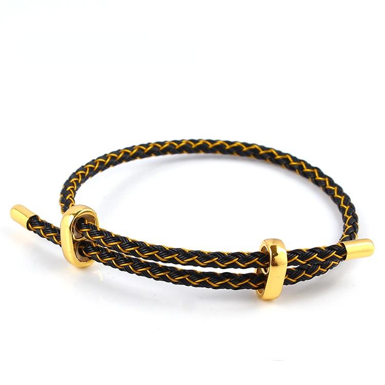 10Pc Luxury Multicolor Fashion Adjustable Bracelet Stainless Steel Wire Waterproof Rope Bracelet Men Women Jewelry Accessories