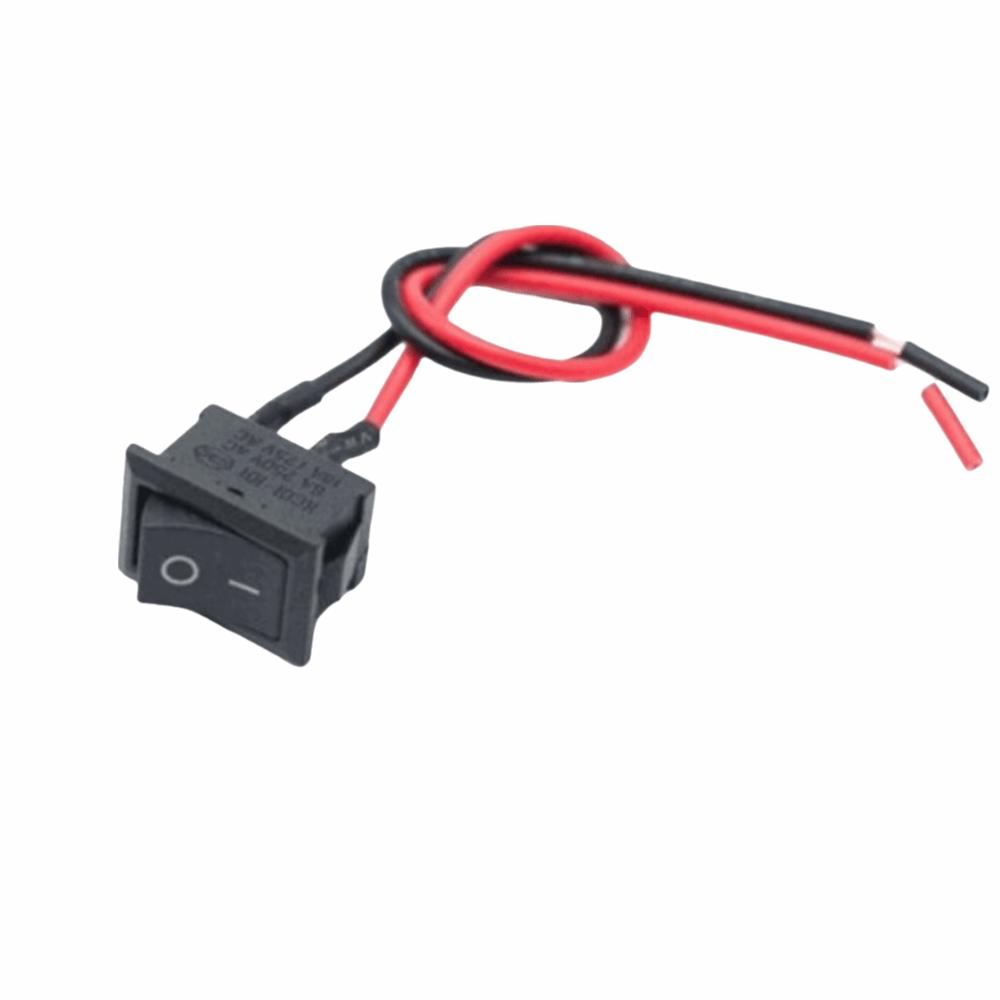 

10Pcs Pre-Wired Mini Rocker Switch ON/OFF Toggle Switch Controller Power Switch Car Automotive 2 Gear Black