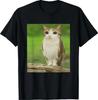 Cat Owl Funny Cursed Internet Trendy Meme T-Shirt