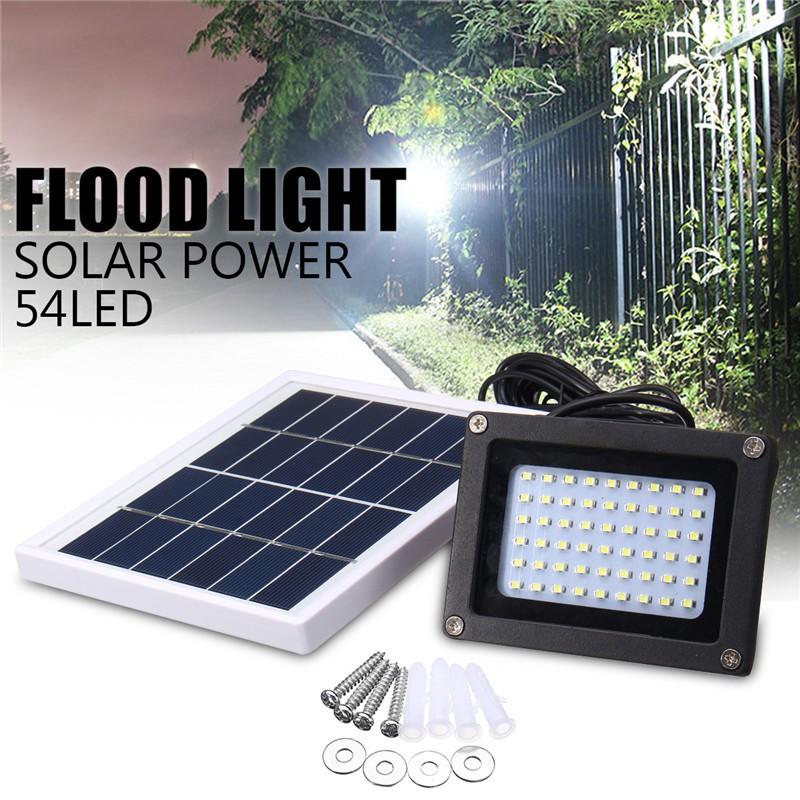

Unilight Генератор солнечной панели Прожектор 54 светодиода Датчик света Прожектор Сад Улица Безопасность Водонепроницаемый IP65