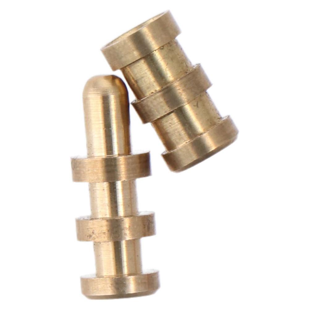 1/15Pcs Metal Dowels Table Bolt Yellow Sleeve Connectors Tool Table Leaf Hardware  Furniture