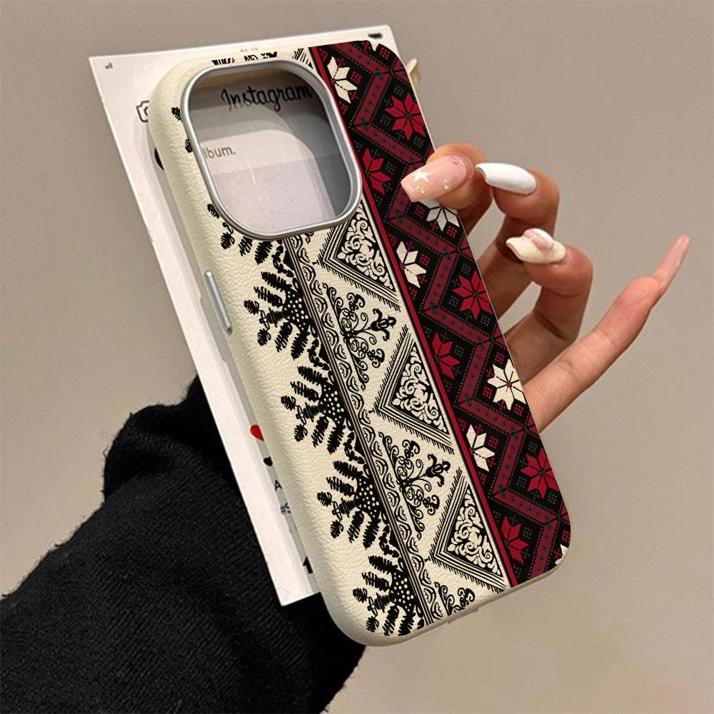 Luxury Fashion Retro Totem Phone Case For iPhone 17 16 15 14 11 Pro Max 13 12 Plus Air Protection Shockproof Silicone Soft Funda