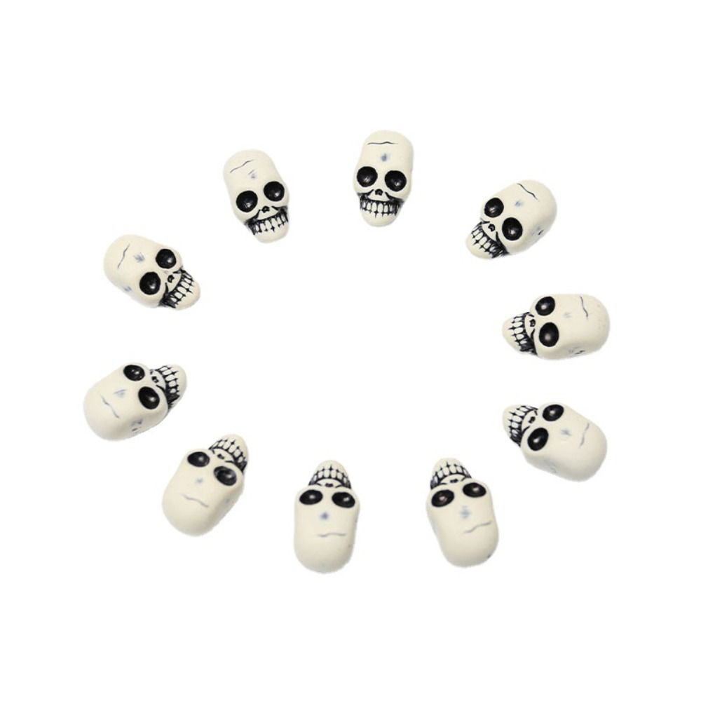 10pcs Funny Mini Skull Thick Skull Model Toy Durable Skull Props  Home