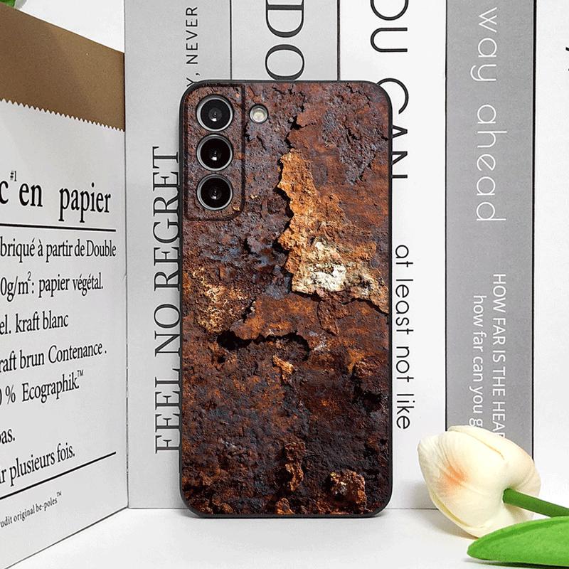 Creative Rusty Metal Surface Pattern Phone Case for Samsung Galaxy A56 A14 A55 A16 A54 A36 A53 A52 A51 5G Shockproof Soft Cover