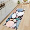 Colorful Pebble Pattern Non Slip Kitchen Floor Mat Waterproof Door Mat for Home Decor