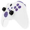 eXtremeRate Transparent Replacement Buttons for Xbox Series X LB RB LT RT Bumper Triggers ABXY Sync Share Key & X, D-pad Start/Back [Clear Purple]
