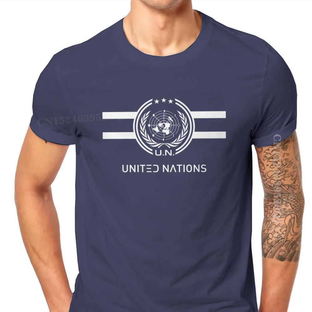 United Nations Logo Hipster TShirts The Expanse Joe Miller James Holden Canterbury TV Male Harajuku Pure Cotton Tops T Shirt