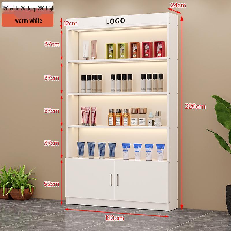 Illuminated Beauty Product Display & Storage Cabinet