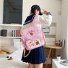 Bow Girl Backpack Cartoon Student Rucksack Casual Strawberry School Bag  College