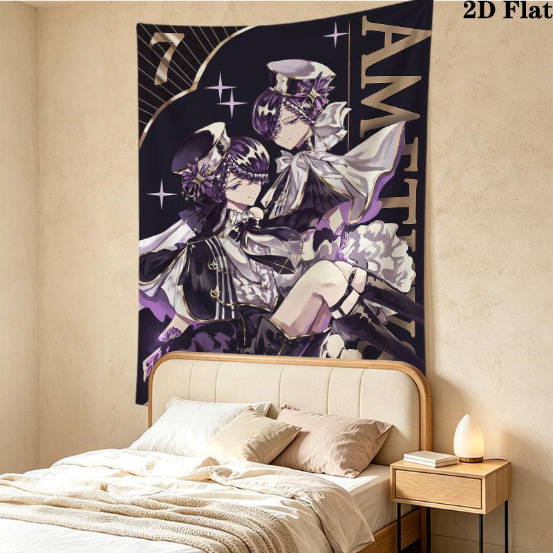 Land Lustrous Wall Tapestry Aesthetic Wall Hanging Printed Fabric Blanket Decorative Tapestries For Bedroom Living Room Home Decor