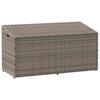 Garden Storage Box Grey 110 X 50 X 58 Cm Poly Rattan