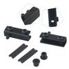 Glass Door Pivot Hinges Cupboard Showcase Clip Glass Clamps Latches Rust-Proof No Drilling Home Furniture Hardware Accessories