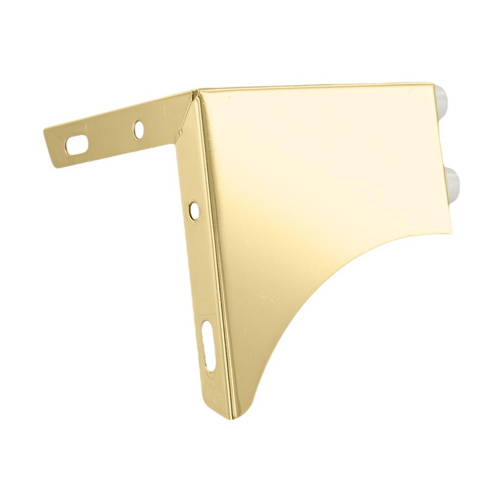 Stable Support For Furniture Decorative Legs Gold Metal Cabinet Feet Elegant Decorative Touch Non-slip Rubber Pad