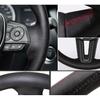 For Porsche Taycan Boxste Panamera Macan Cayenne 718 971 DIY Hand-Stitched High-quality Non-slip Suede Car Steering Wheel Cover