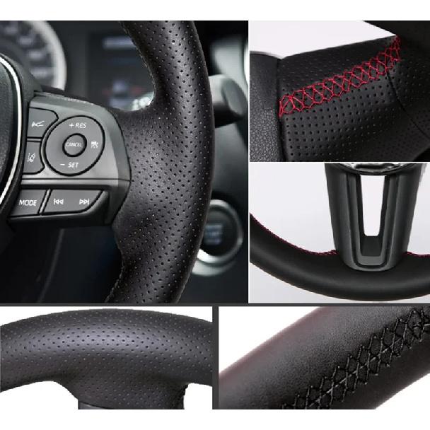 For Porsche Taycan Boxste Panamera Macan Cayenne 718 971 DIY Hand-Stitched High-quality Non-slip Suede Car Steering Wheel Cover