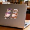 3D Pet Belly Sticker Soft Anti-Collision Sticker Cartoon Kitten/Puppy Decal with Big Belly Cute