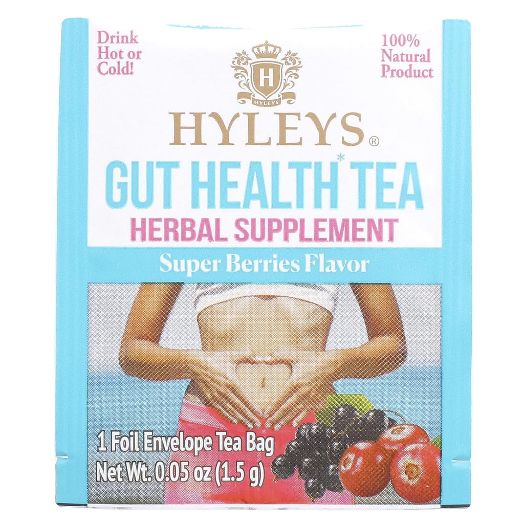 Gut Health Tea, Super Berry, 25 Foil Wrapped Tea Bags, 37.5G (1.32Oz)