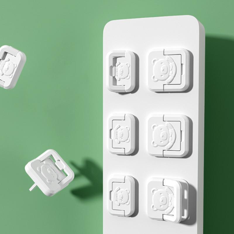 Eu Power Socket Power Socket Baby Child Child Safety Protection Protection Anti-Electric Shock Plug Protector Rotating Cov