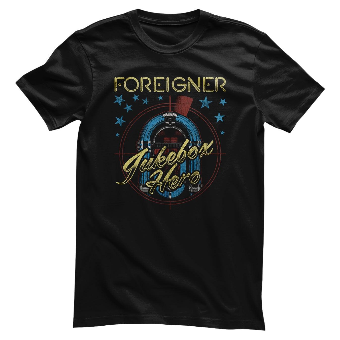 Officially Licensed Foreigner Jukebox Hero Mens T-Shirt XXXXL