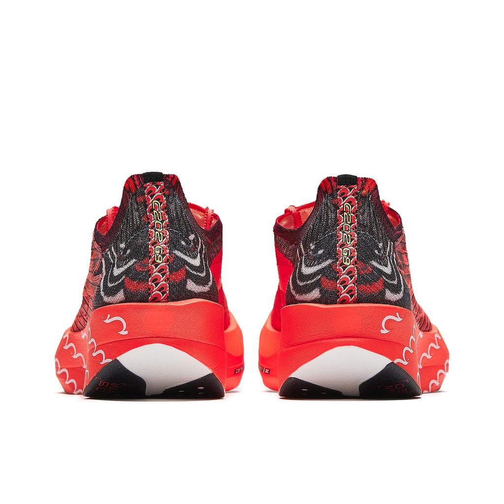 Men's Sneakers Anta C202 G9 Comfortable Fabric Low top Versatile Running Shoes Men's Neon Bright Red/Basic