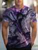 Men's Retro 3D Graphic Print T-Shirt - Perfect for Daily Wear and Vacation