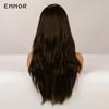 Long Wavy Dark Brown Wig Cosplay Party Daily Hair Wigs for Women
