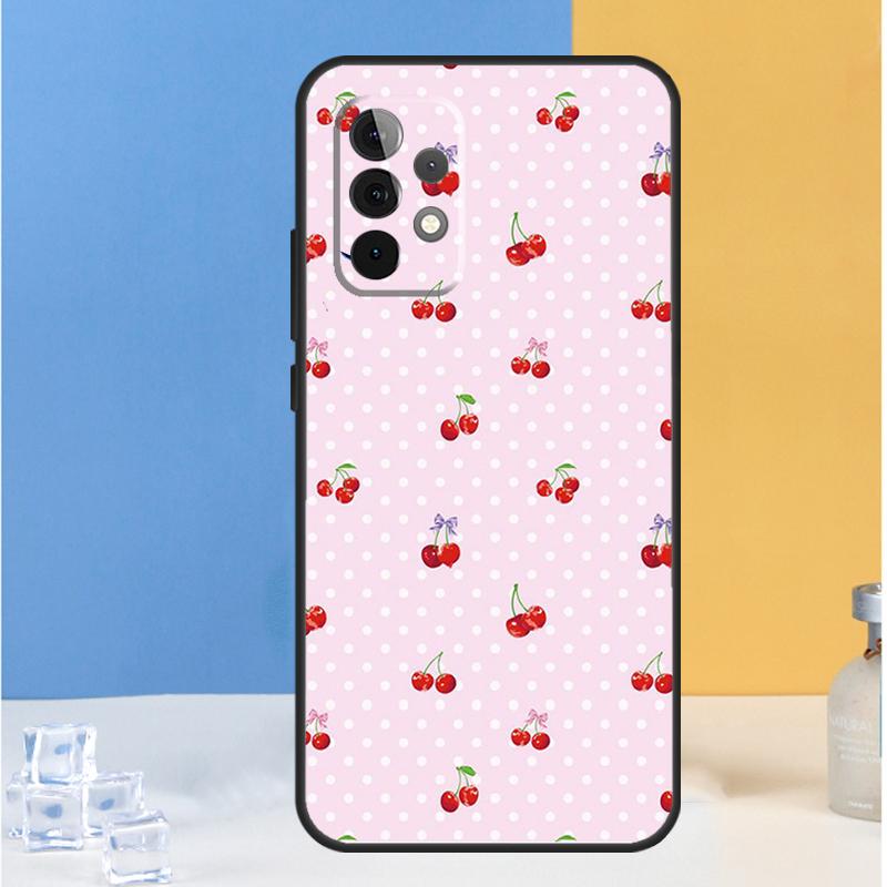 Cherry Fruit Cute Collage For Samsung Galaxy A16 A26 A36 A56 A13 A33 A53 A05 A06 A54 A34 A14 A32 A52 A55 A35 A15 Case