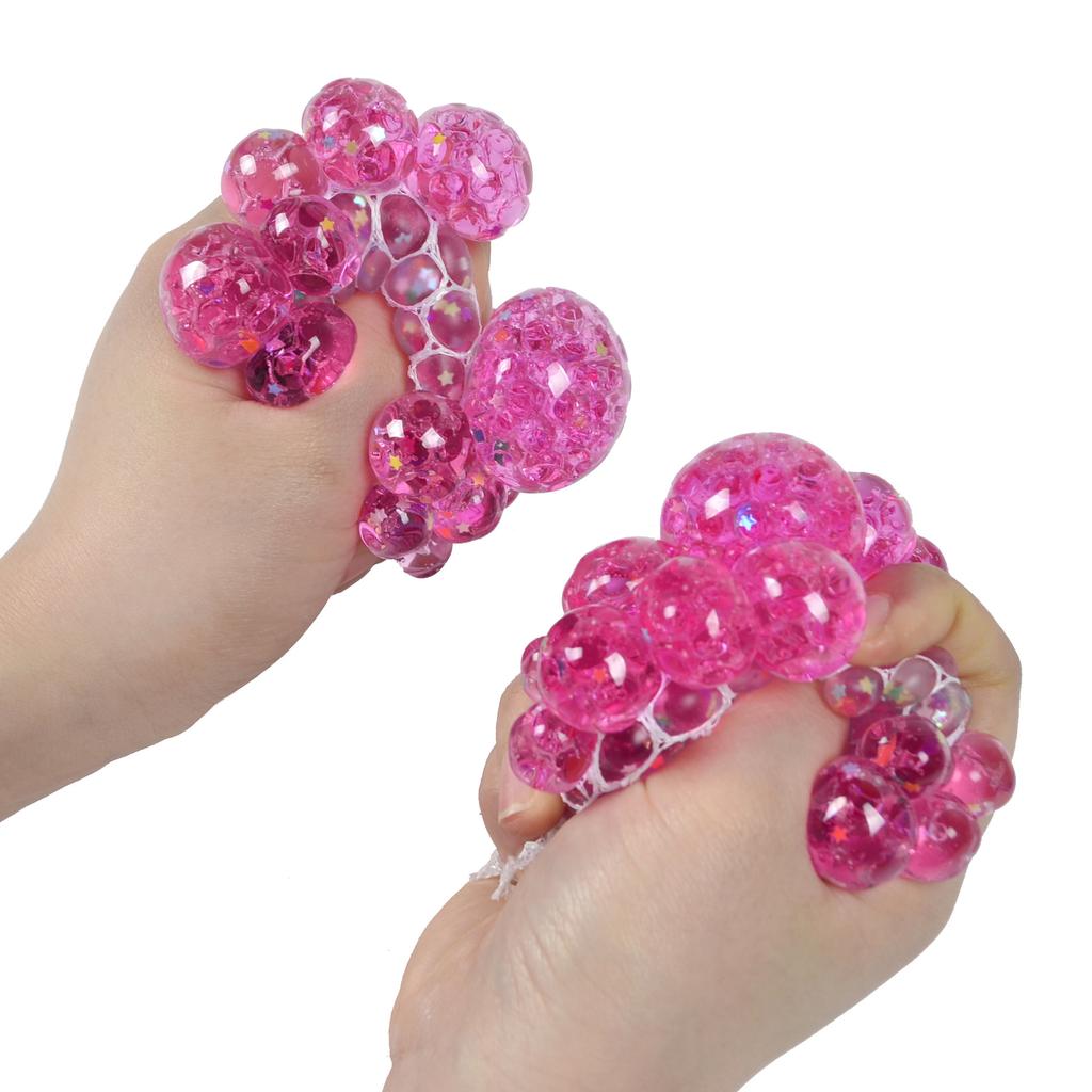 Colorful Star Squeezing Ball Squishy Ball 3D Stress Relief Sensory Toys Adults Anti-Anxiety Fidget Toy with Non-Toxic for Office