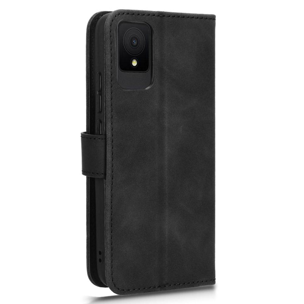 For TCL 502 Phone Case Magnetic Closure Folio PU Leather Cover