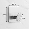 3pcs Stainless Steel Adhesive Hooks Rust Proof Bathroom Clothes Hooks  Organization Accessory