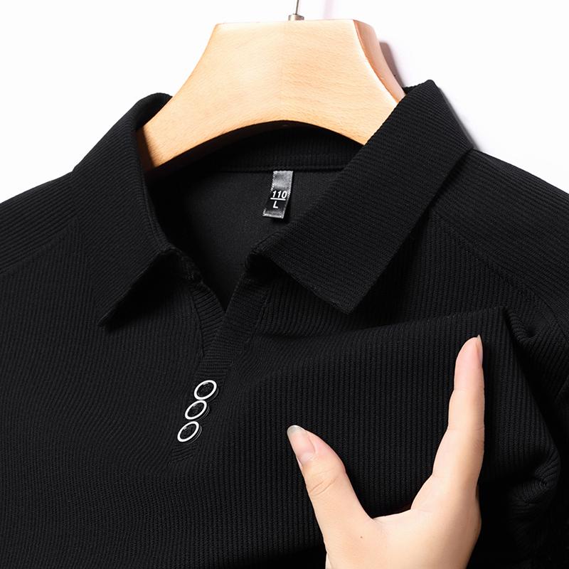 High Quality Brand Long Sleeve Men'S Polo Shirt Autumn Fashion Customization High-End Slim Fit Top Casual Business T-Shirt