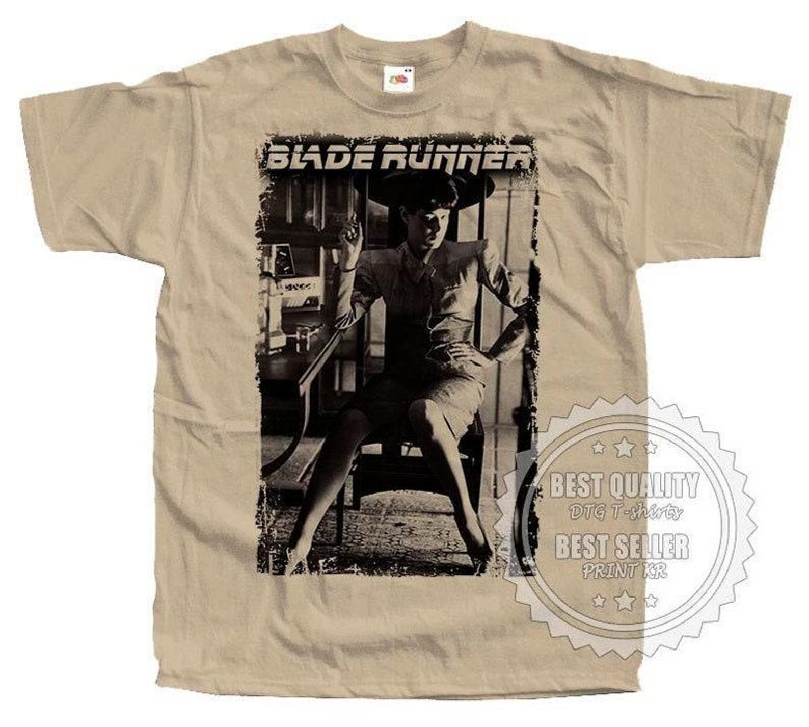 Blade Runner V25 Movie Film Poster Men s T-Shirt all sizes S-5XL Tan Khaki vintage color XL