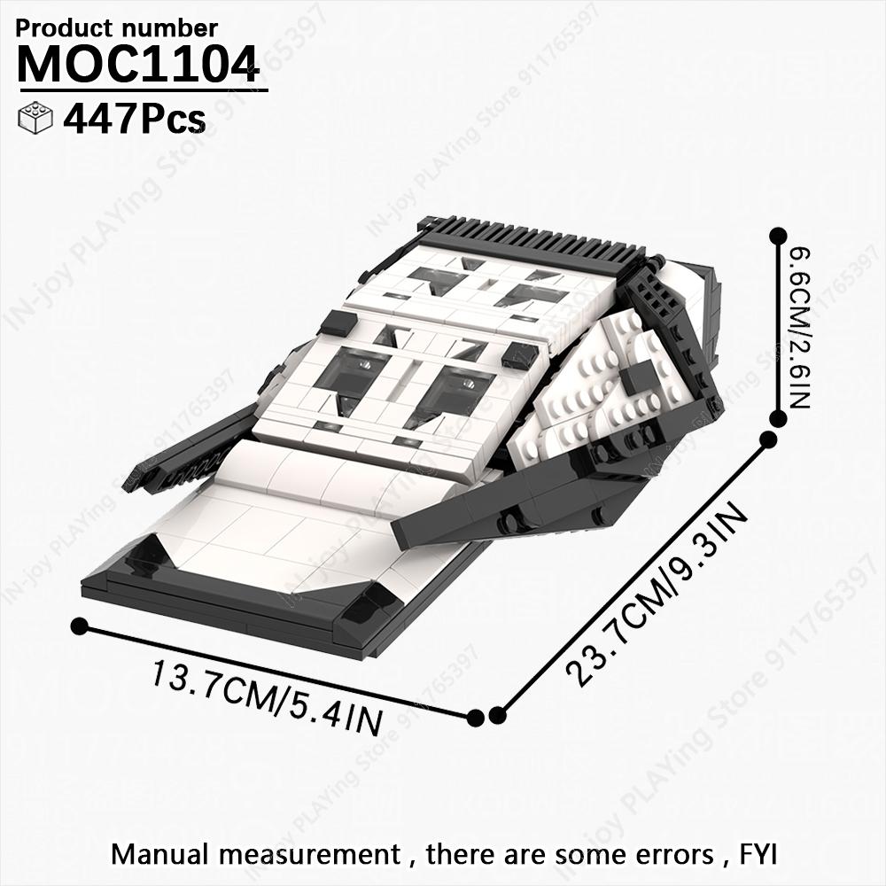 MOOXI Movie Game Scene Spaceship Gun Vehicle Model MOC Brick DIY Assembled Building Blocks Collection Toy Children Birthday Gift