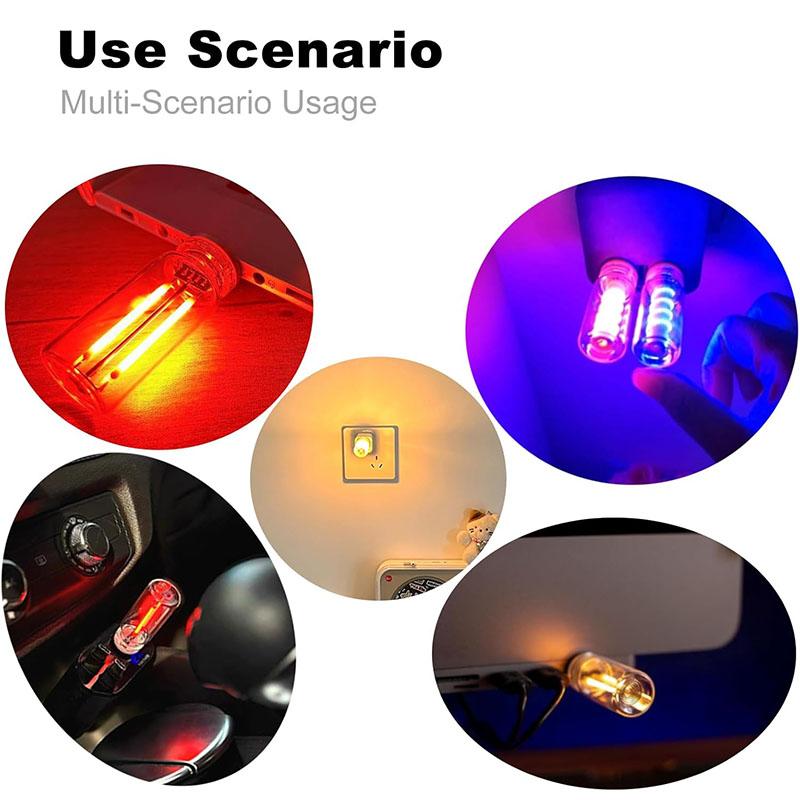 USB Touch Control LED Atmosphere Lamp Dimmable 10 Colors Lighting Mini Ambient Night Light for Party Holiday Bedroom Car Decor